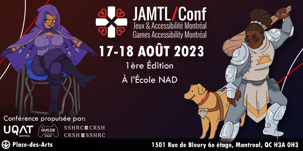 JAMTL Conf flyer. 17 and 18 of August 2023 at NAD School in Montreal.